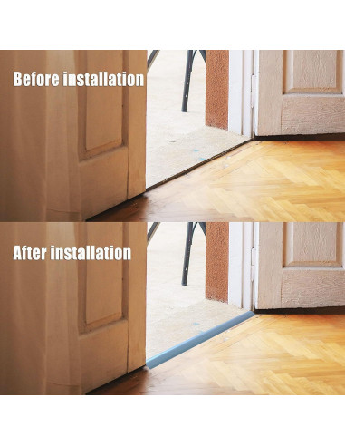 Tira de transición de suelo EaseInstall 91.44 cm PVC gris madera