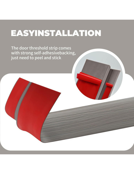 Tira de Transición de Vinilo EaseThrift 91.44 cm Gris