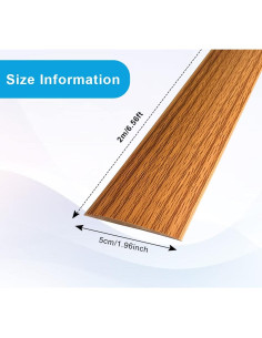 Tira de Transición Autoadhesiva PANO 5 cm x 2 m Madera Marrón 2