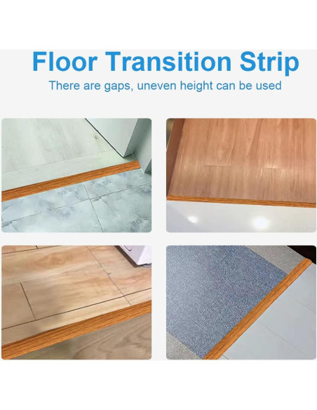 Tira de Transición Autoadhesiva PANO 5 cm x 2 m Madera Marrón