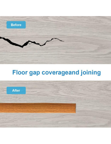 Tira de Transición Autoadhesiva PANO 5 cm x 2 m Madera Marrón