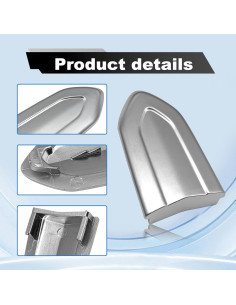 Cubierta de bloqueo de manija de puerta Pleoos para Cadillac 2