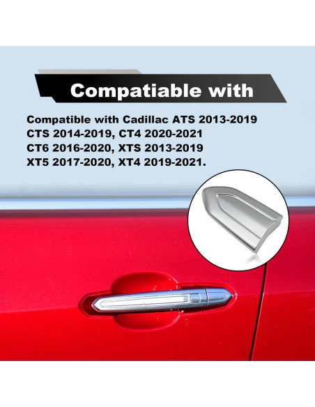 Cubierta de bloqueo de manija de puerta Pleoos para Cadillac