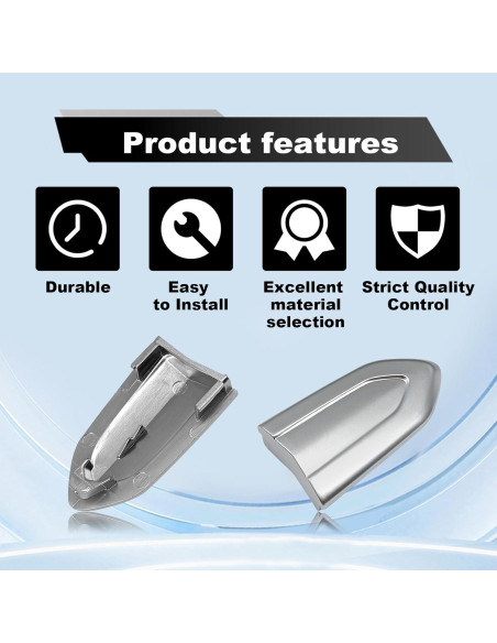 Cubierta de bloqueo de manija de puerta Pleoos para Cadillac