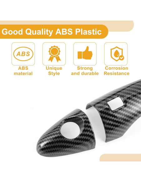 Cubierta de Manija de Puerta Kia Optima K5 2011-2015 ABS Carbono