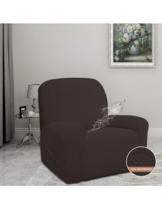 Funda de Sofá Reclinable Easy-Going Impermeable Chocolate 2