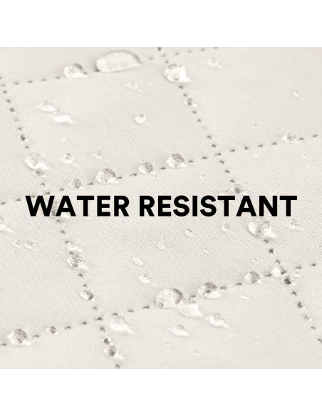 Funda de Sofá PrinceDeco Reversible 3 Cojines Lavable Marfil