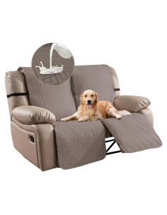 Cubierta Impermeable para Loveseat Reclinable Genina 2 Asientos Taupe
