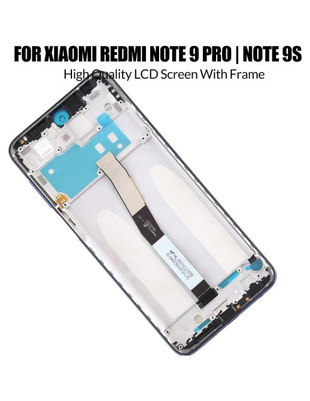 Pantalla LCD de Reemplazo para Xiaomi Redmi Note 9 Pro/S - Negro