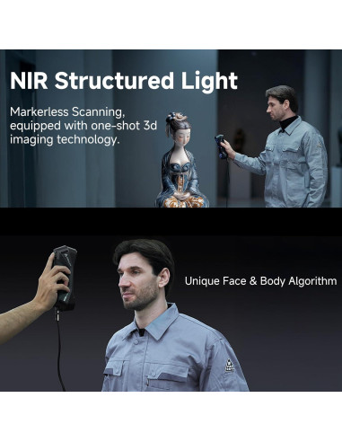 Escáner 3D Creality Raptor Pro con Puente WiFi 6, Precisión 0.02mm