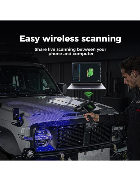 Escáner 3D Creality Raptor Pro con Puente WiFi 6, Precisión 0.02mm