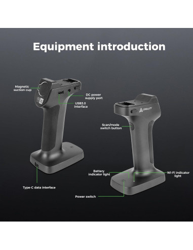 Escáner 3D Creality Raptor Pro con Puente WiFi 6, Precisión 0.02mm