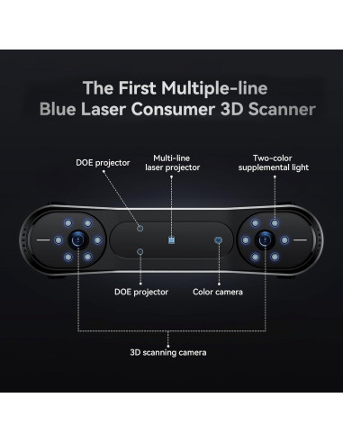 Escáner 3D Creality CR-Scan Raptor - Alta Precisión y Velocidad