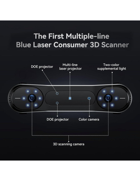 Escáner 3D Creality CR-Scan Raptor - Alta Precisión y Velocidad