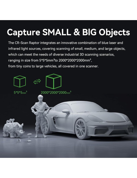 Escáner 3D Creality CR-Scan Raptor - Alta Precisión y Velocidad