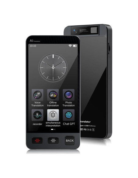 Traductor de Idiomas AI M80 - 142 Idiomas, Grabación y Fotos