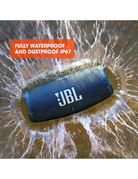 Altavoz Bluetooth JBL Charge 5 Impermeable 20h Azul