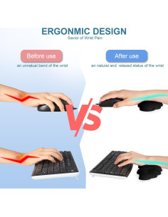 Reposamuñecas Ergonómico Tuozaiira en Forma de Nube 4 PCS 2