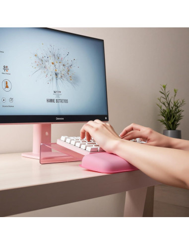 Soporte Ergonómico para Teclado ShunChengFa Rosa 43.9x8.9cm