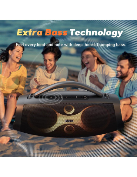 Altavoz Bluetooth DOSS Extreme Boom Pro D200 120W IPX6