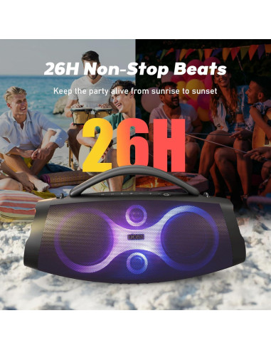 Altavoz Bluetooth DOSS Extreme Boom Pro D200 120W IPX6