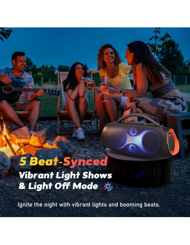 Altavoz Bluetooth DOSS Extreme Boom Pro D200 120W IPX6