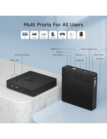 Mini PC Bmax B1 Pro 8GB RAM 128GB eMMC Celeron N4000