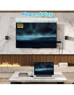 Transmisor y Receptor HDMI Inalámbrico DOBVDLA 30m 4K 1080P 2