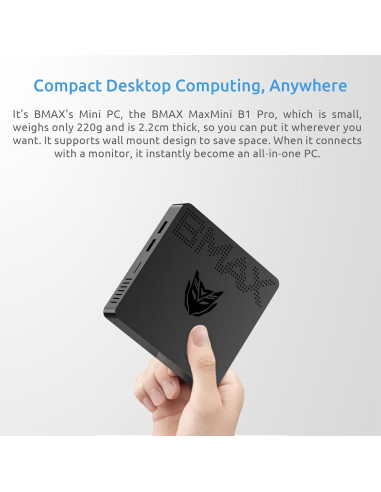 Mini PC Bmax B1 Pro 8GB RAM 128GB eMMC Celeron N4000