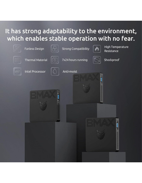 Mini PC Bmax B1 Pro 8GB RAM 128GB eMMC Celeron N4000