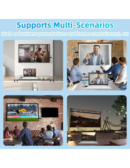 Transmisor y Receptor HDMI Inalámbrico DOBVDLA 30m 4K 1080P