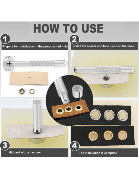 Herramienta de Troquel de Agujero de Ojete Utoolmart 8mm