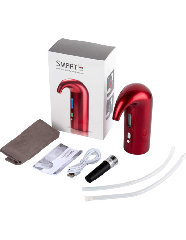 Aerador de Vino Eléctrico Toyarata Rojo 750ml Accesorios