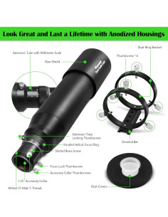 Guía Astronómica Astromania 70mm FMC con Focador Helicoidal 2
