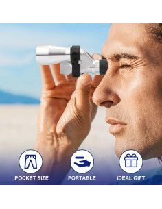 Telescopio Monocular Pocket Rongon 8X 20mm Compacto para Aves 2