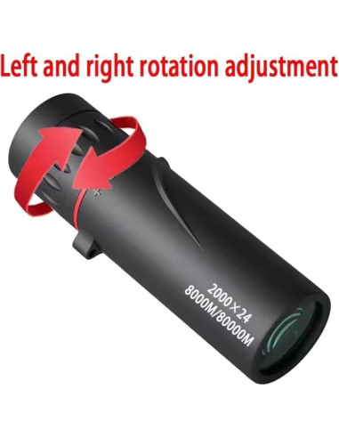 Telescopio Monocular Compacto CFDGEVX 8x Aumento Ligero 80g