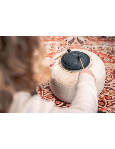 Mini Steel Tongue Drum Meinl 6 Notas 15.24 cm Azul Marino