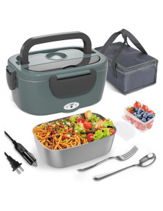 Calentador de Comida Eléctrico Monteka 1.5L Verde 12V/24V/110V