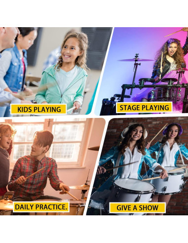 Baquetas 7A WOGOD de Madera de Arce - 2 Pares