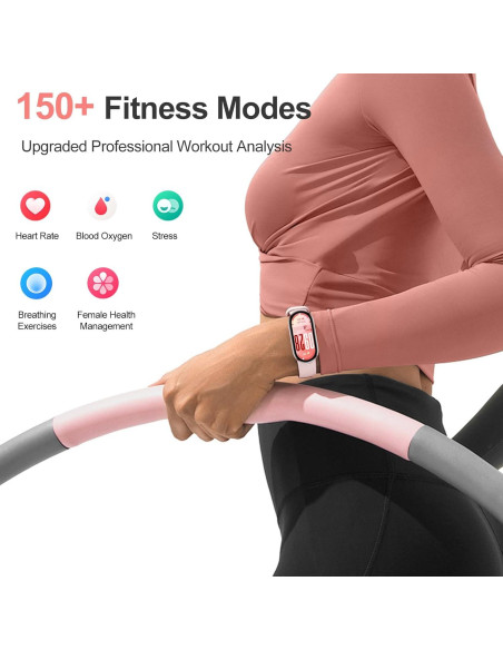 Xiaomi Mi Smart Band 10 - 1.72" AMOLED, 21 Días Batería, Rosa