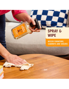 Limpiador Multiusos para Madera Aunt Fannie 0.5L Aroma Limón 2