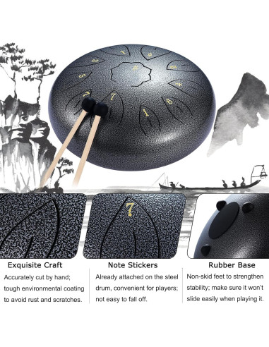 Tambor de Lengua de Acero Ranch 30.48 cm 11 Notas Clave C