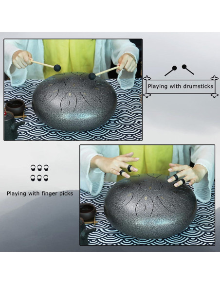 Tambor de Lengua de Acero Ranch 30.48 cm 11 Notas Clave C