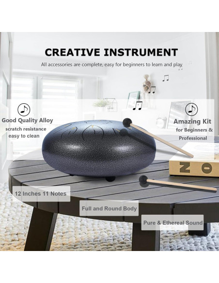 Tambor de Lengua de Acero Ranch 30.48 cm 11 Notas Clave C