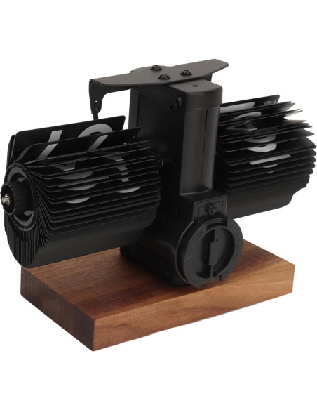 Reloj de Volteo Digital Kodrily Negro con Base de Nogal