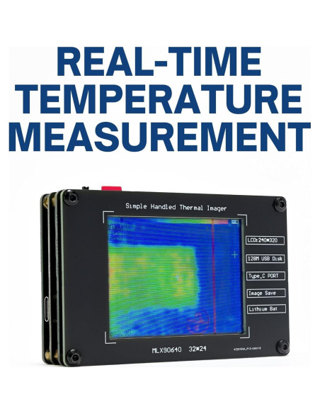 Cámara Térmica Infrarroja Portátil Mefape 32x24 -40C a 300C