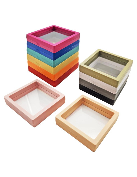 12PCS Soporte de Exhibición Flotante 3D ITUTOO - Caja Joyería