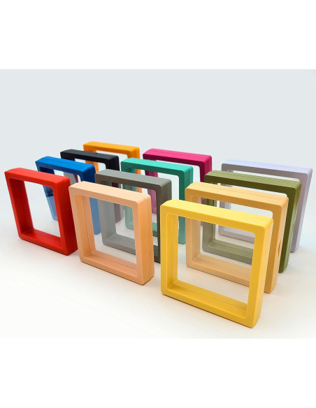 12PCS Soporte de Exhibición Flotante 3D ITUTOO - Caja Joyería