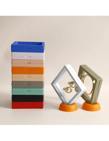 12PCS Soporte de Exhibición Flotante 3D ITUTOO - Caja Joyería
