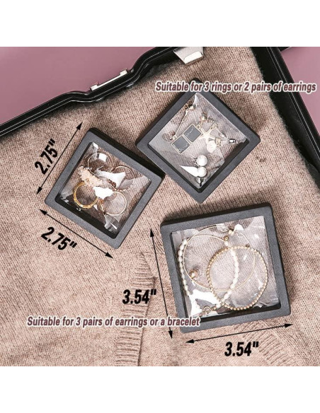 12PCS Soporte de Exhibición Flotante 3D ITUTOO - Caja Joyería